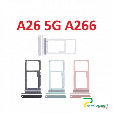 Khay Sim For Samsung Galaxy A26 5G SM-A266U SIM + SIM  Micro SD Card Tray Zin New